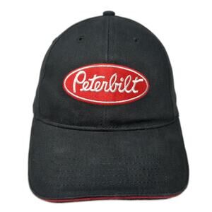 Peterbilt Jackson Group Strapback Baseball Cap Black One Size Adjustable 6 Panel
